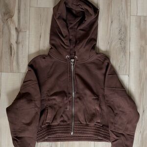 Abercrombie Crop Zip Hoodie